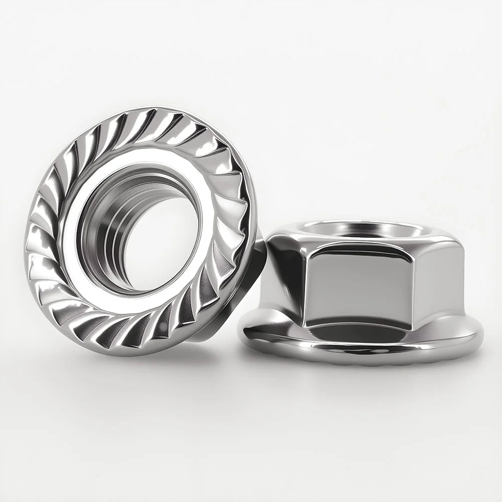 Porca de flange hexagonal M4 DIN 6923, 10 unidades — foto 3