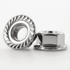Porca de flange hexagonal M4 DIN 6923, 10 unidades — foto 3