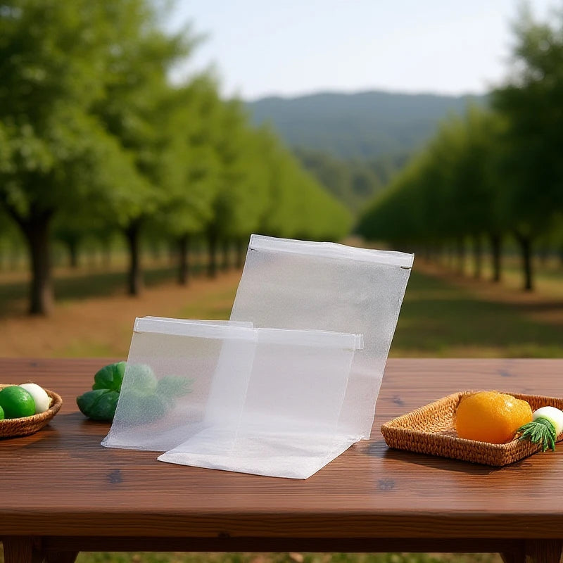 50 sacos de rede para proteção de frutos 17 x 27 cm — foto 7