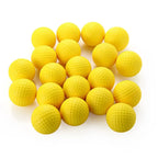 10 unidades de bolas de golfe de espuma PU amarela esponja elástica treinamento de prática interna e externa — foto 4