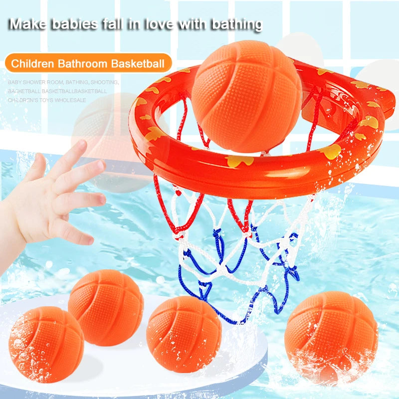 Mini Cesta de Basquetebol para Banho com 3 Bolas — foto 5