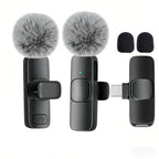 Microfone de lapela sem fio com conector Tipo-C — foto 2