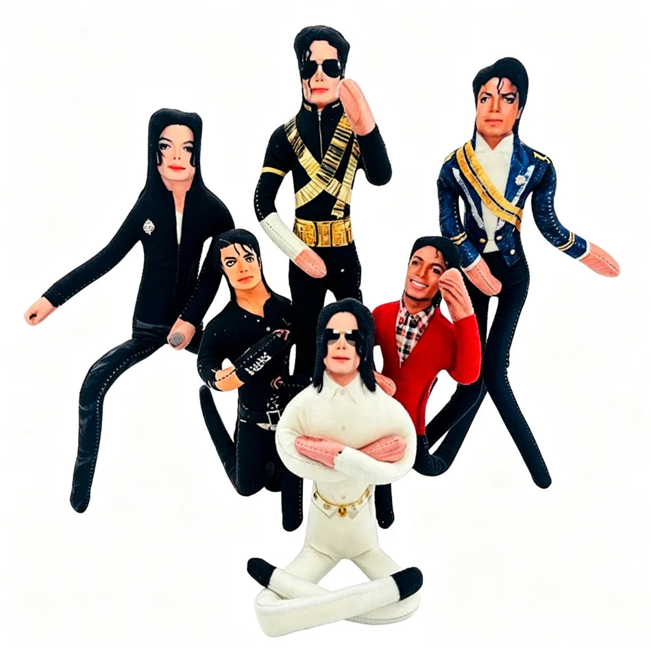 Boneco de Pelúcia Articulado Michael Jackson para Cosplay - Decoração de Quarto e Presente - Quente — foto 5
