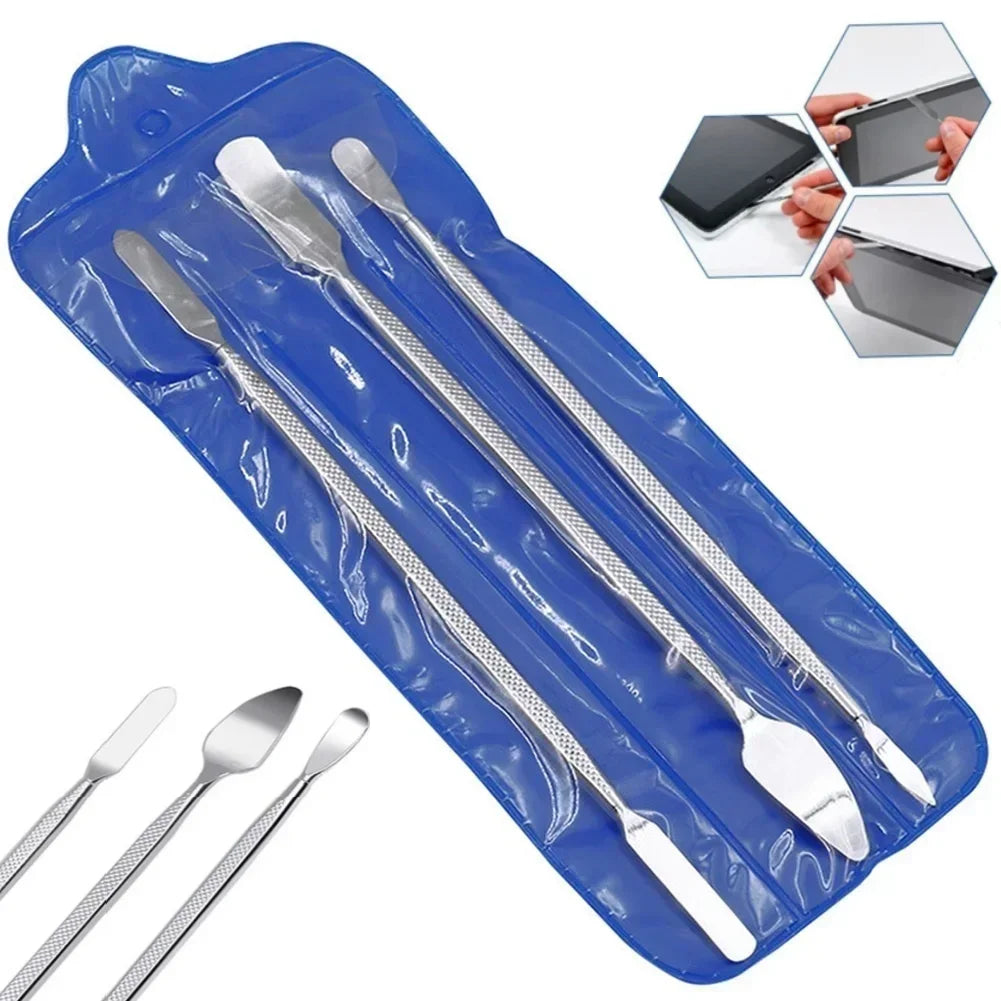 3 pçs abridor de abertura ferramenta pry universal metal spudger para ecrã telefone ipad tablet computador — foto 1