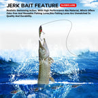 Musky jerkbaits afundamento lento slider iscas 90mm/105mm som alto crankbaits westin isca jerkbait pesca — foto 5