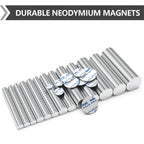 Ímã redondo de neodímio N35 12 x 2 mm, adesivo dupla face — foto 2