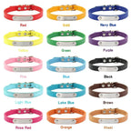 Coleira para cães personalizada com placa gravada, verde XXS 17-22 cm — foto 5