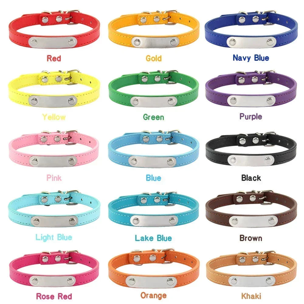 Coleira para cães personalizada com placa gravada, verde XXS 17-22 cm — foto 5