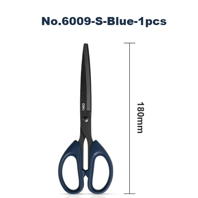 Tesoura Black Blade de 180mm (7 Polegadas) em Aço Inoxidável Antiferrugem, Afiada, para Escritório, Casa — foto 2