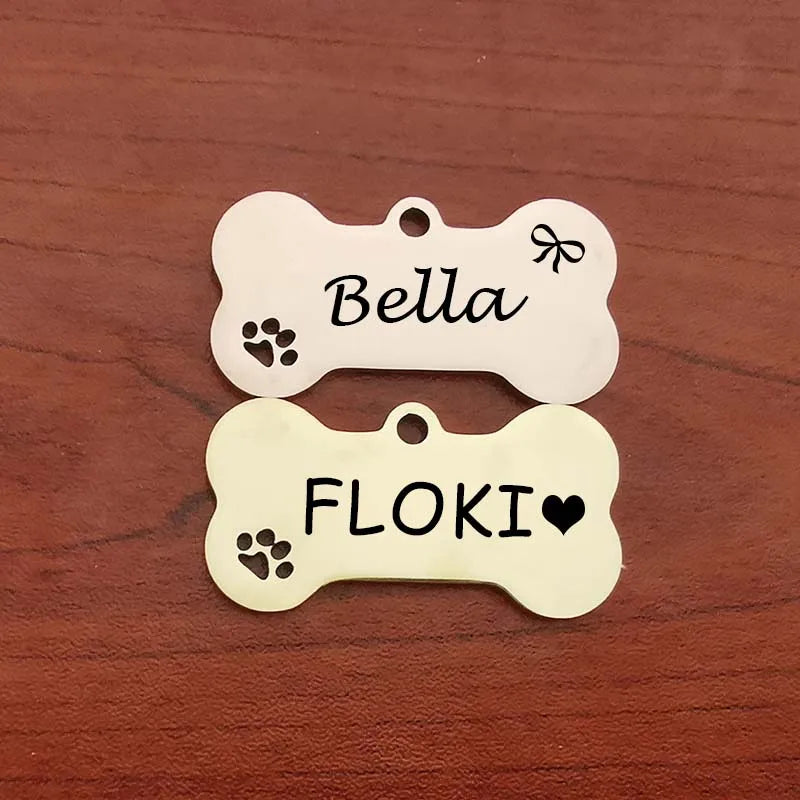 Etiqueta de identificação de animal de estimação personalizado grátis gravado chaveiro para gato - Preto S — foto 2
