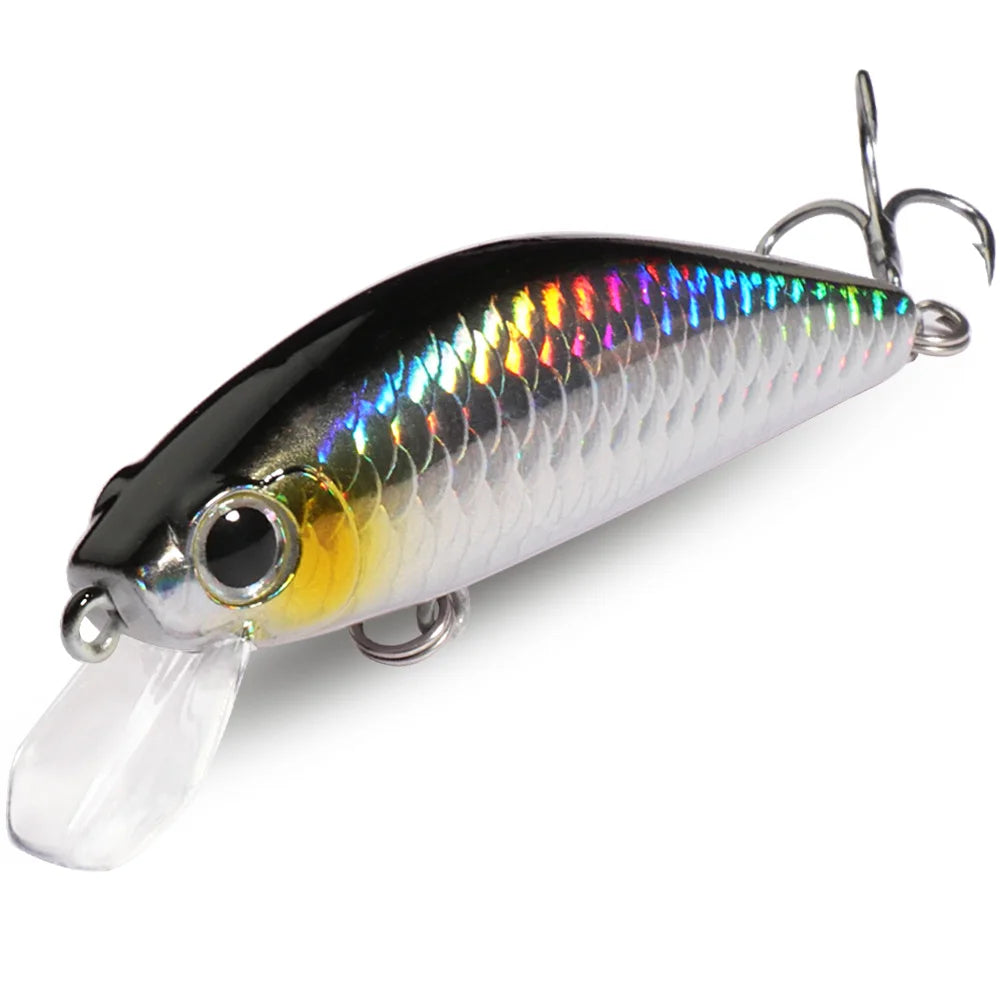 Afundando minnow 11g 7cm isca de tiro longo popper pesca carpa equipamento de pesca gancho wobbler 3d — foto 1