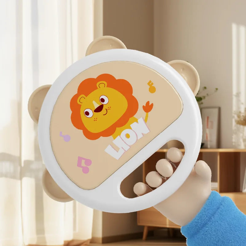 Instrumentos musicais do bebê tambor brinquedos montessori aprendizagem brinquedos para crianças 1-3 bebê — foto 1