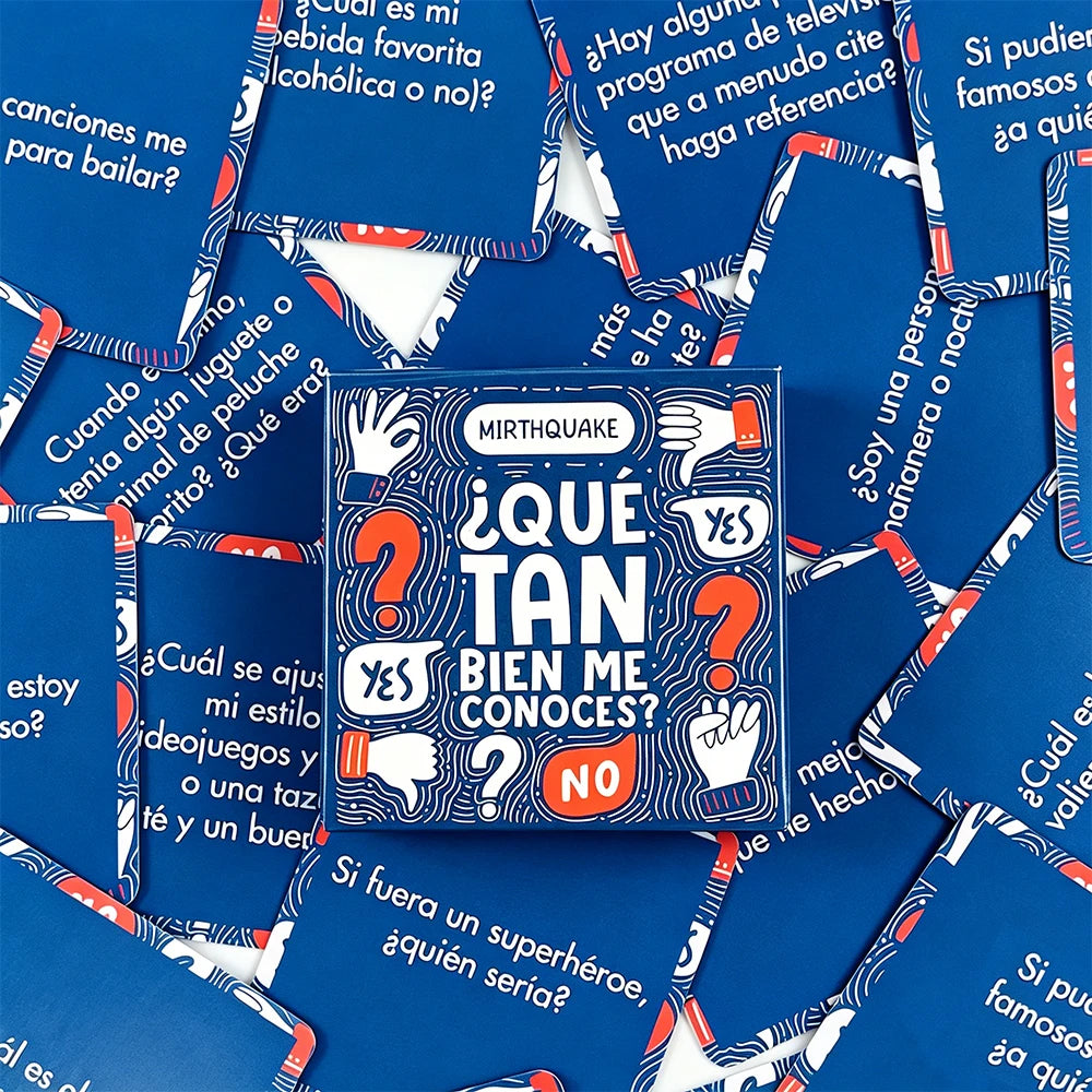 Cartas de Jogo em Espanhol - Bien Me Conoces? Jogo de Tabuleiro para Entretenimento Após o Jantar — foto 3