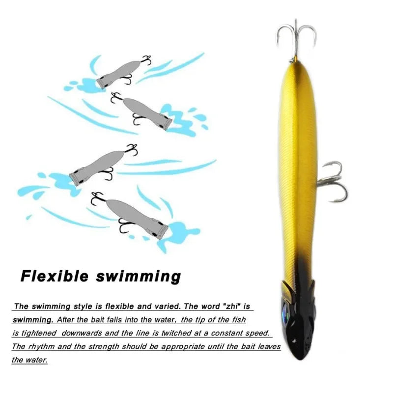 Isca de Pesca Popper 100mm 140mm Patchinco Flutuante Wobblers Isca Artificial Dura Patchinko 100 Iscas — foto 5