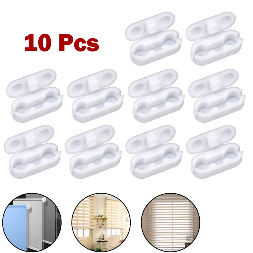 Conectores de corrente para persianas de plástico branco, 10 peças — foto 3
