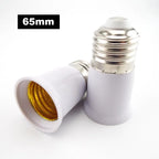 Extensor Adaptador de Casquilho E27 para E27 65 mm - Branco — foto 2