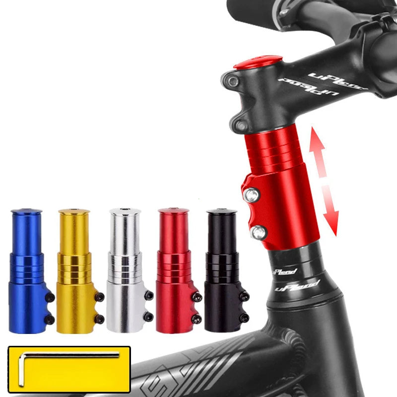 Adaptador riser de guiador para bicicleta MTB, preto — foto 2