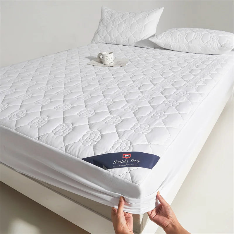 Protetor de colchão impermeável de 1 unidade (sem fronhas) - Pure branco 90x190cm — foto 2