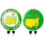 Marca de bola de golfe com chapéu de golfe magnético clipe marcador mapa dos eua flor branca marcador — foto 3