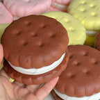 Mole simulado bolo squeeze brinquedo brinquedos grande biscoito lento subindo mole ansiedade antiestresse — foto 4