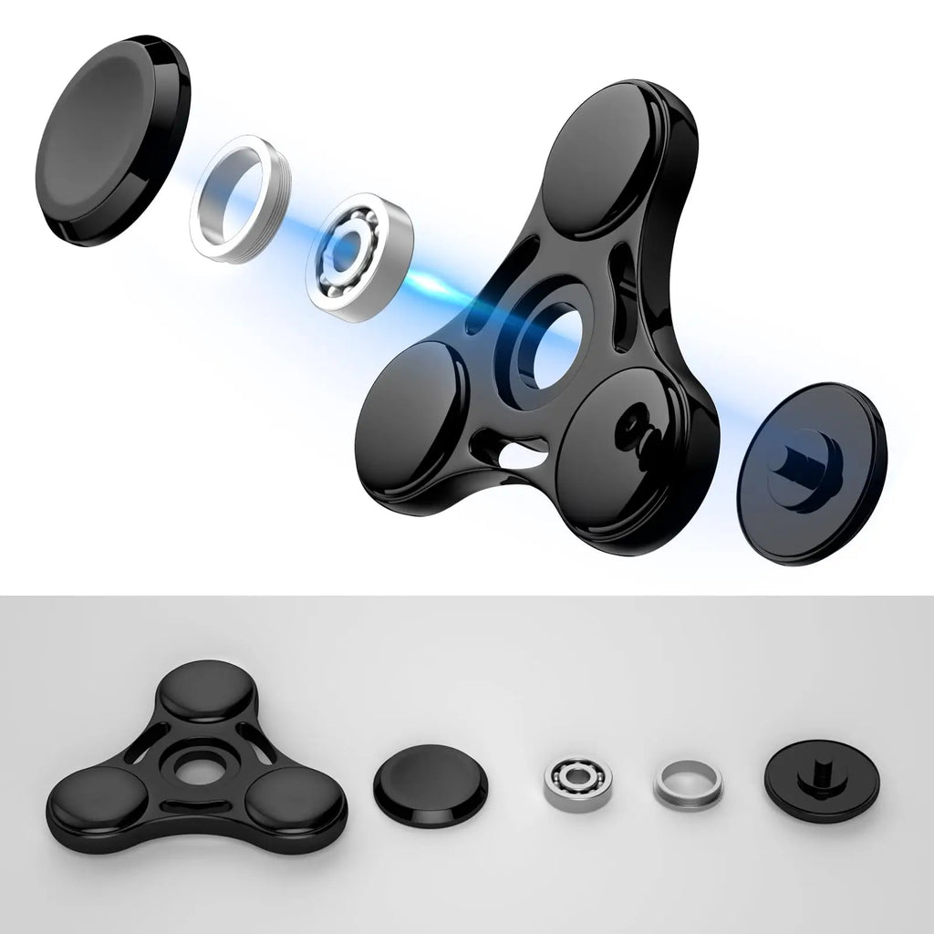 Arco-íris fidget spinner brinquedos de metal ufo pequeno handheld dedo spinners presente para crianças — foto 2