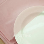 Caminho de Mesa Suave em Gaze Rosa Blush, Estilo Rústico Boho Natural - Midnight azul 2M X 74cm — foto 7