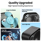 Mini ventilador USB portátil de 4 polegadas, branco — foto 3
