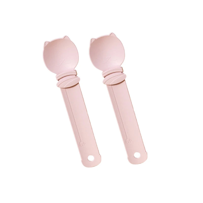 2 pçs tira de gato squeeze colher gato tira alimentador para lambable molhado gato trata pet líquido - Rosa — foto 1