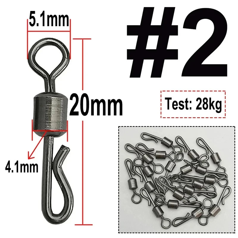 Conector giratório Quick Change para pesca da carpa, modelo 6 — foto 5
