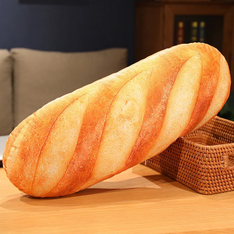Travesseiro De Pelúcia De Pão Francês, Imagens De Impressão Recheada, Plushie De Comida — foto 1