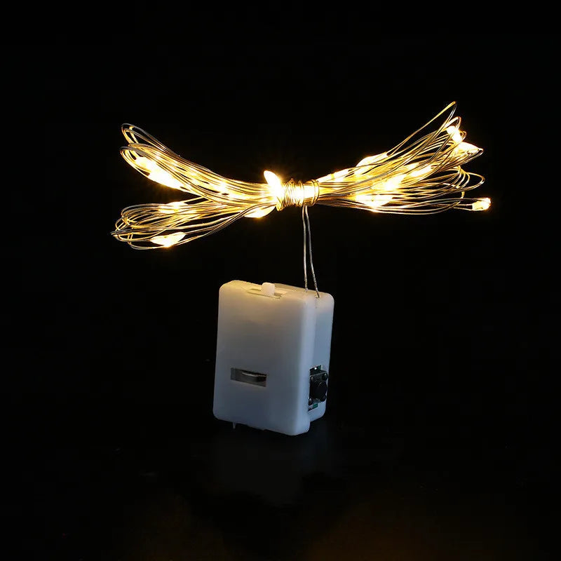 Guirlanda de luzes LED a pilhas, branco quente, 2 m — foto 2