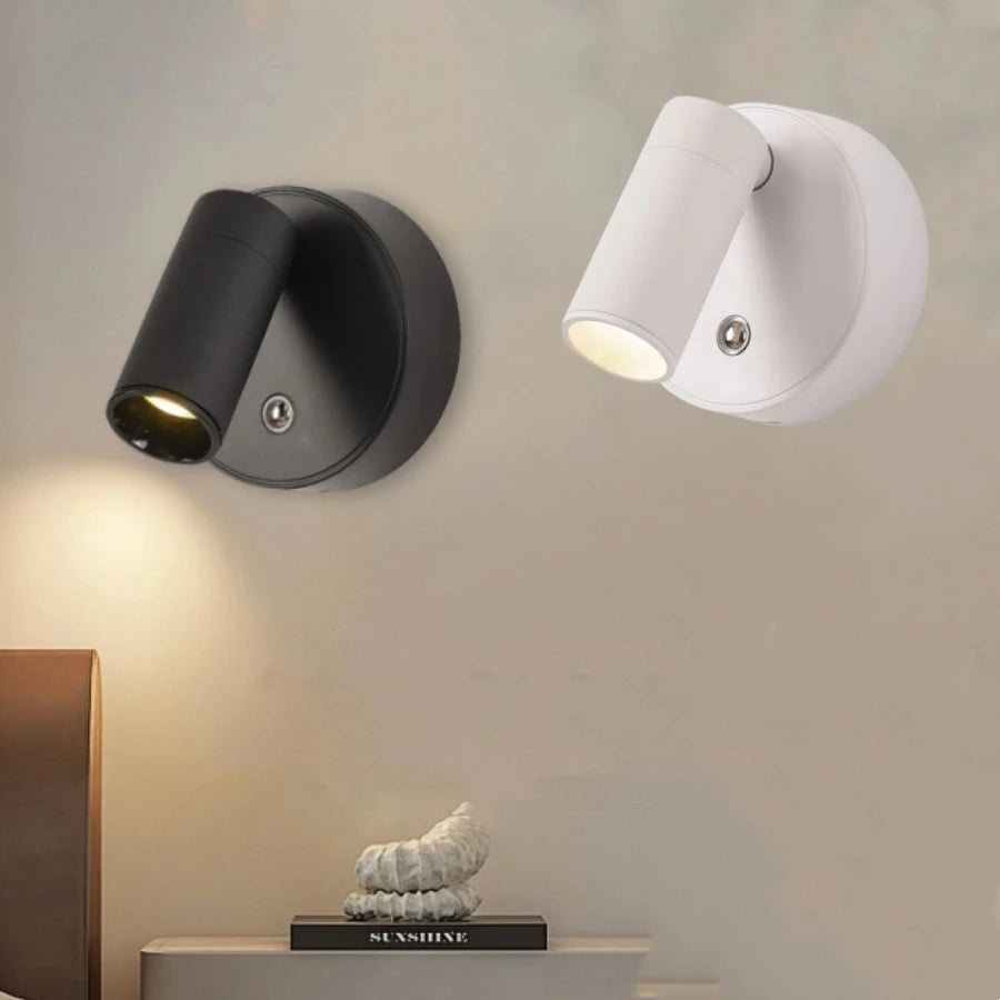 Lâmpada de parede LED recarregável Touch Night Lights Refletor magnético sem fio 360 ° Rotação — foto 2