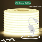 Fita LED COB 220 V com dimmer, 288 LED/m, 0,5 m — foto 3