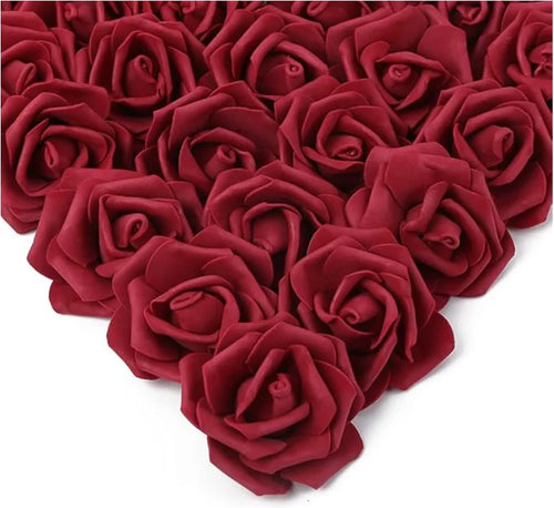 10/20/50 pçs espuma artificial rosa flores pe flor falsa para casa quarto dceor festa de casamento dia — foto 2