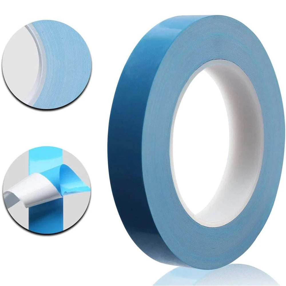 Fita condutora térmica dupla face, 25m, 5-25mm de largura, azul, transferência de calor, adesivo — foto 2