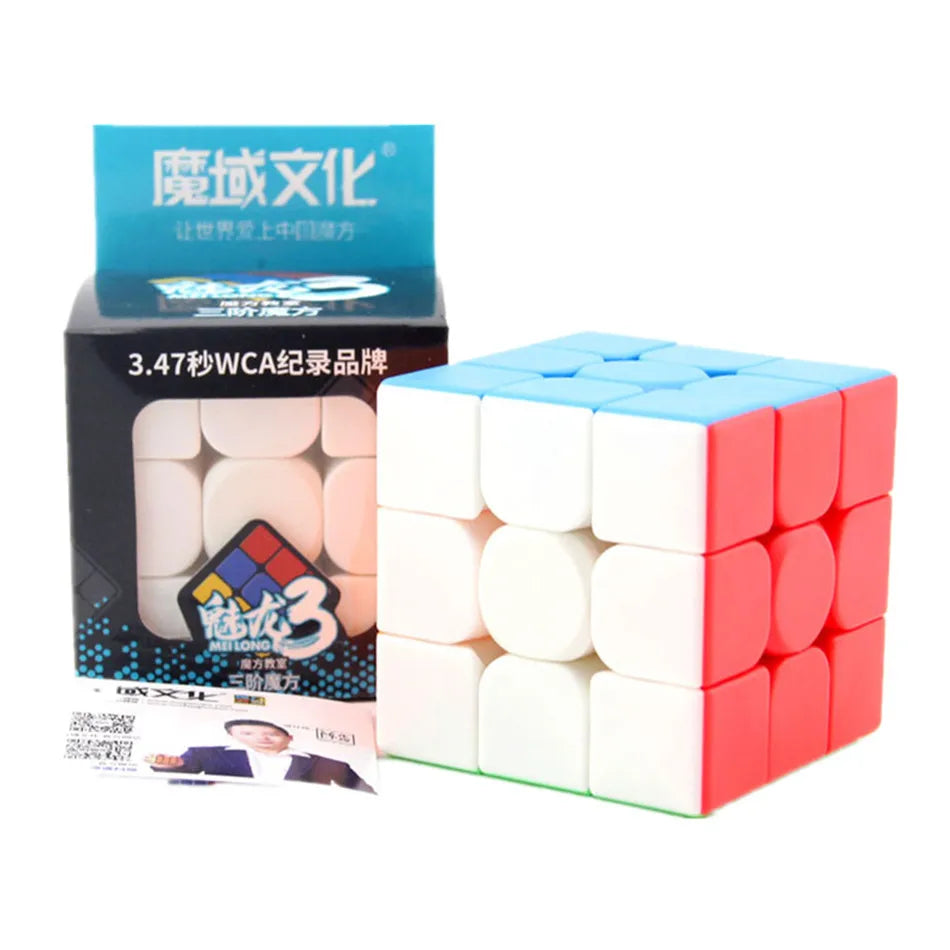 Moyu Cubing Classroom Meilong 3/3C 3x3 Magia Stickerless 3 Camadas Velocidade Cubo Mágico Brinquedos — foto 2