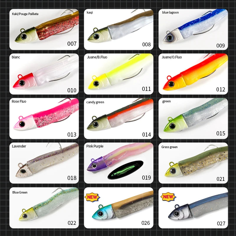 Isca de Pesca de Silicone Macia Barret Minnow 70/85/100/110/125/135/155mm para Bass - 009 70mm jig cabeça 7g — foto 6