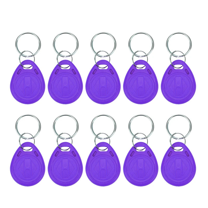 10 peças 125khz t5577 keyfobs etiqueta duplicada regravável 5200 cópia de proximidade cartão de acesso id — foto 1