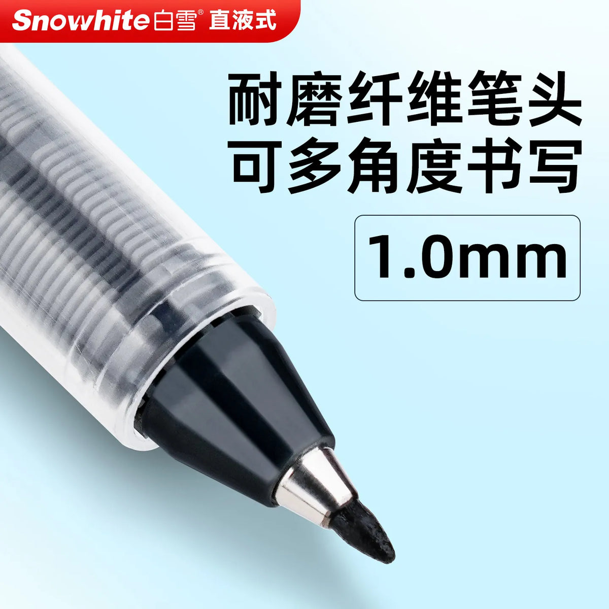 Caneta de Assinatura Snowhite de Secagem Rápida (Ponta de Fibra 1.0mm), Tinta Direta para Escrita Suave — foto 2