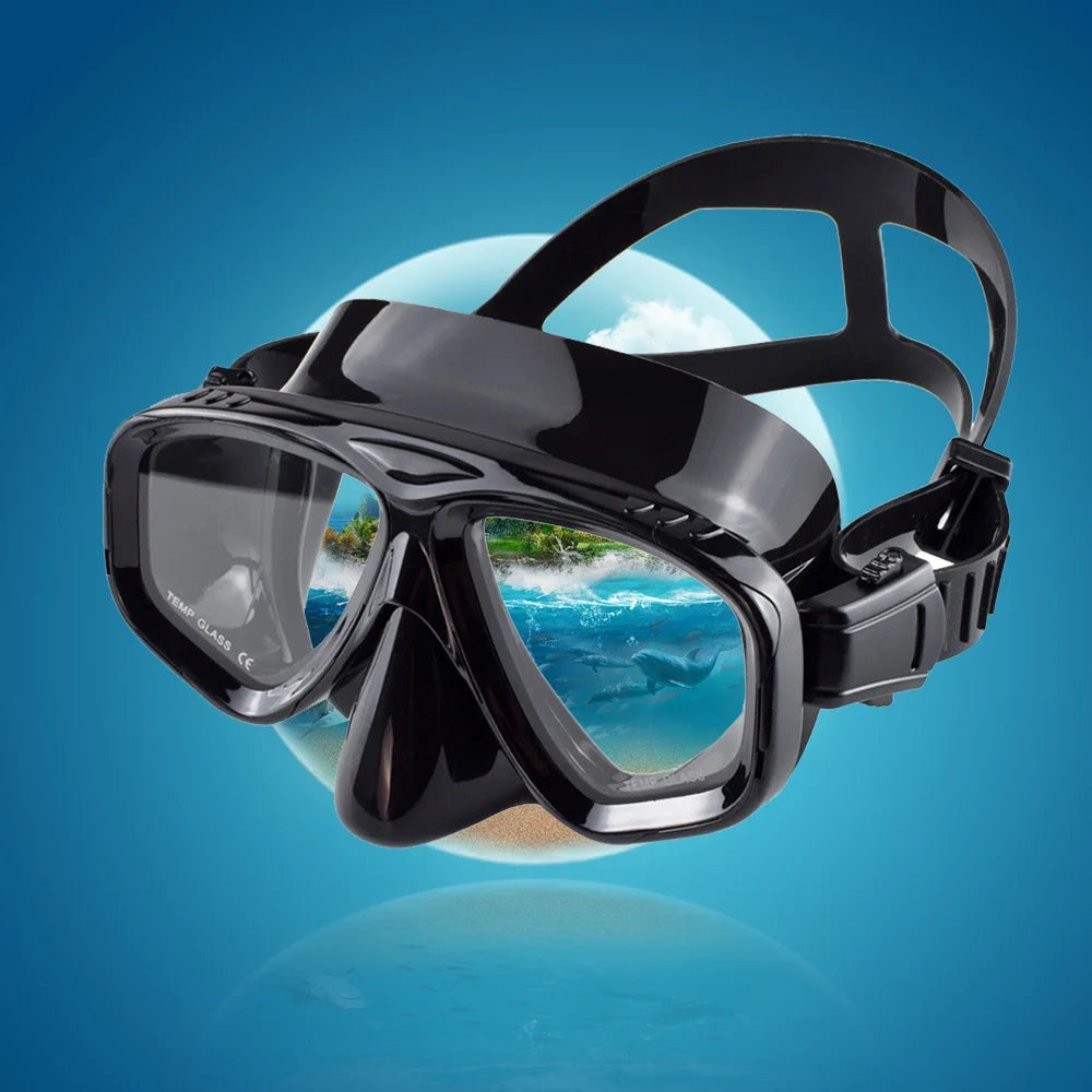 Máscara de snorkel com vidro temperado e visão 180° — foto 2