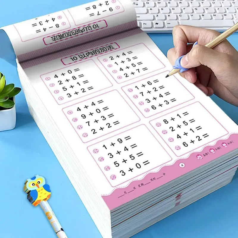 Livro de exercícios de matemática infantil, ferramenta de melhoria da matemática: adição e subtração dentro — foto 1