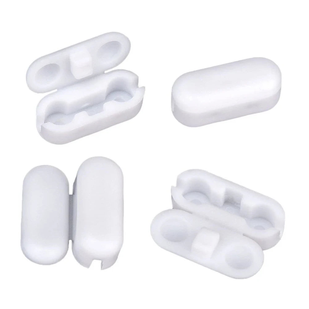 Conectores de corrente para persianas de plástico branco, 10 peças — foto 7
