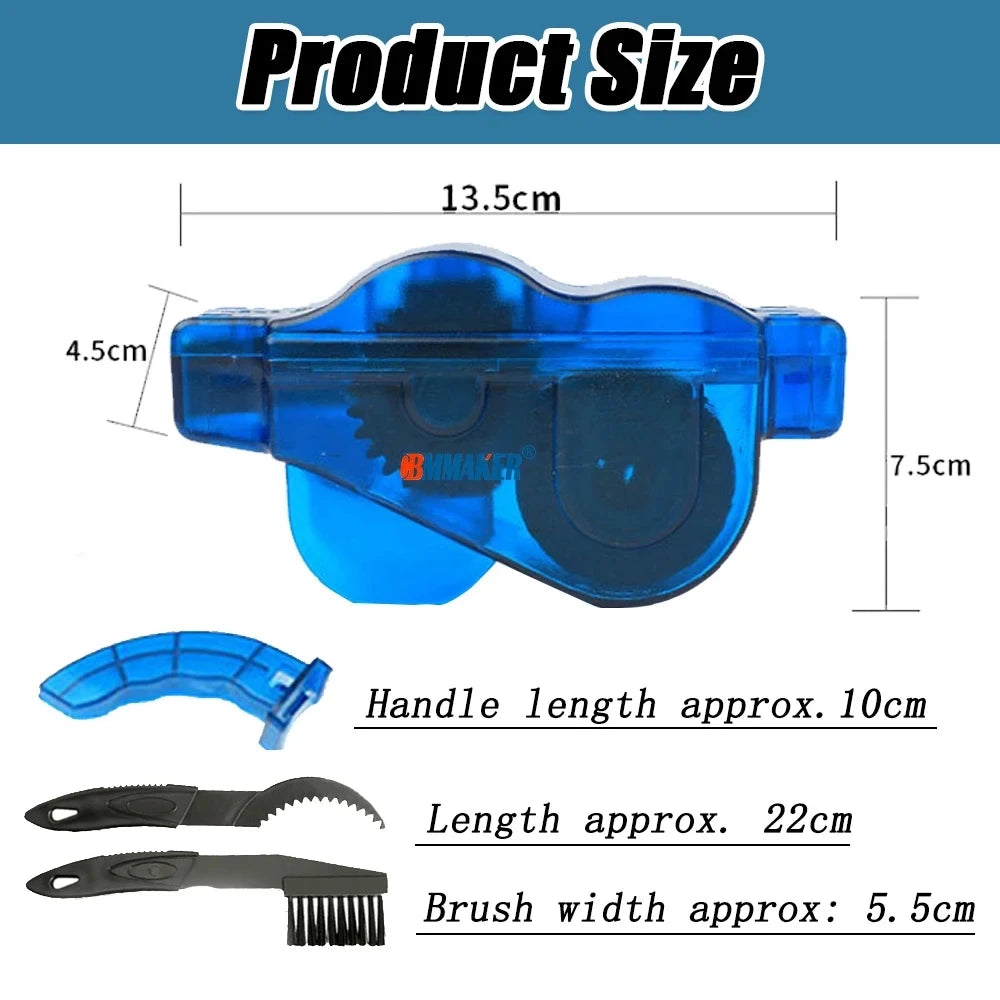 Kit de limpeza para corrente de bicicleta com escovas — foto 4