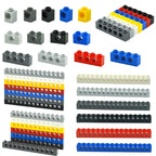 Técnicas de Construção Bloco MOC Cravejado Longo Feixe de Combinação com Furo Grosso Tijolos Compatível — foto 2
