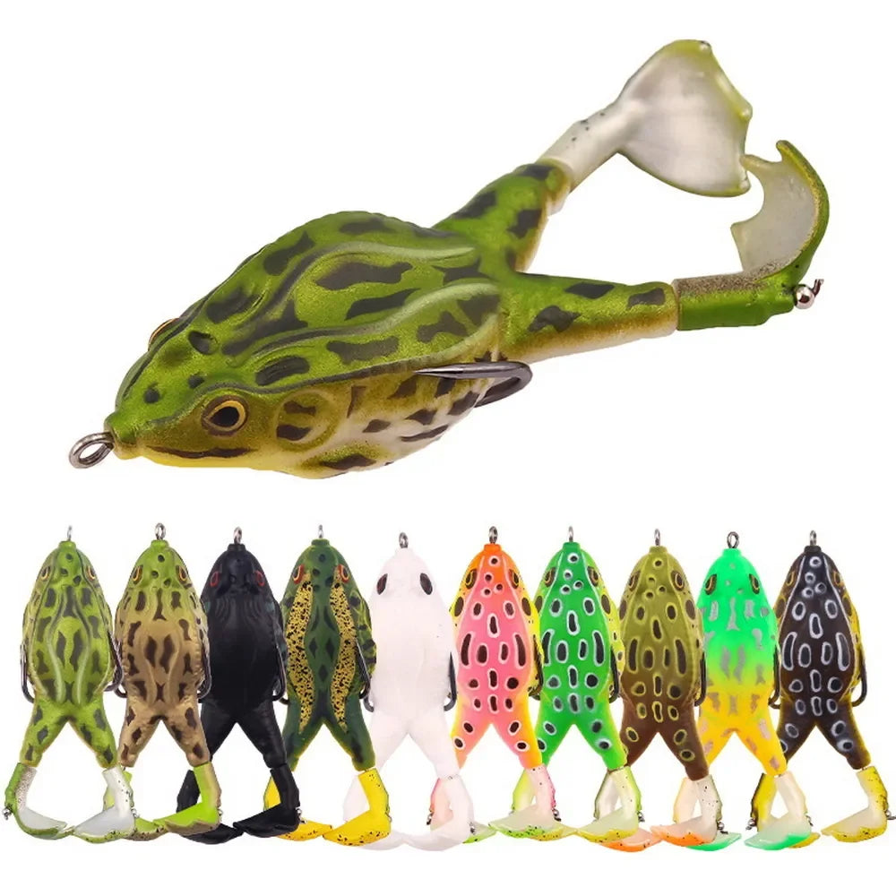 Isca de sapo com hélice dupla, iscas macias de silicone 13.6g 16.6g, wobblers topwater — foto 2