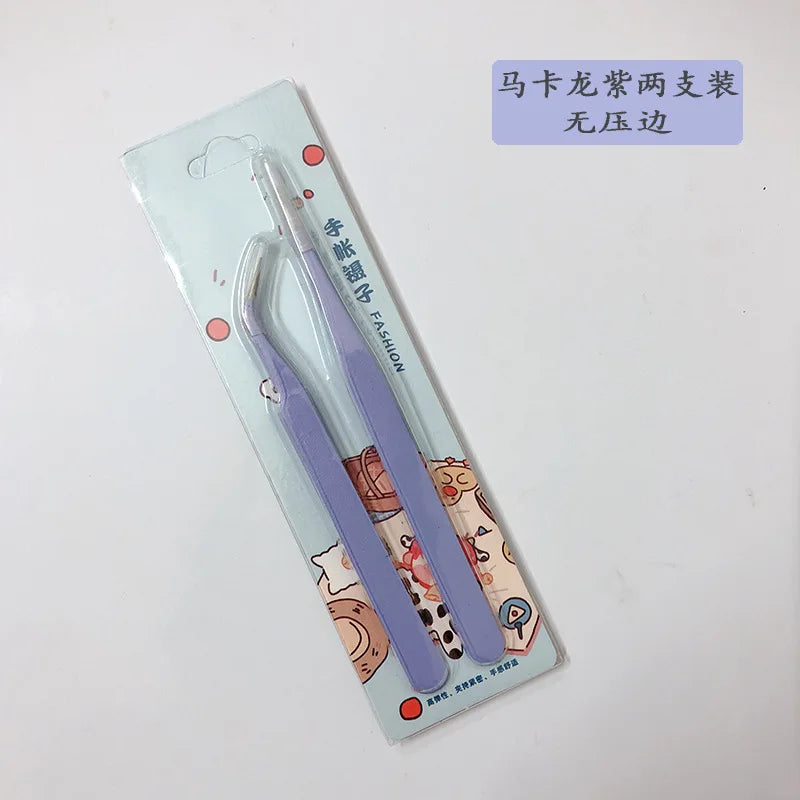 Bobo 2 pçs pinças scrapbook adesivo washi fita colheita multi-ferramenta papelaria diy lixo diário álbum — foto 2