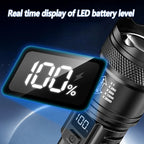 Lanterna LED recarregável com zoom e display LCD, 2 unidades — foto 6