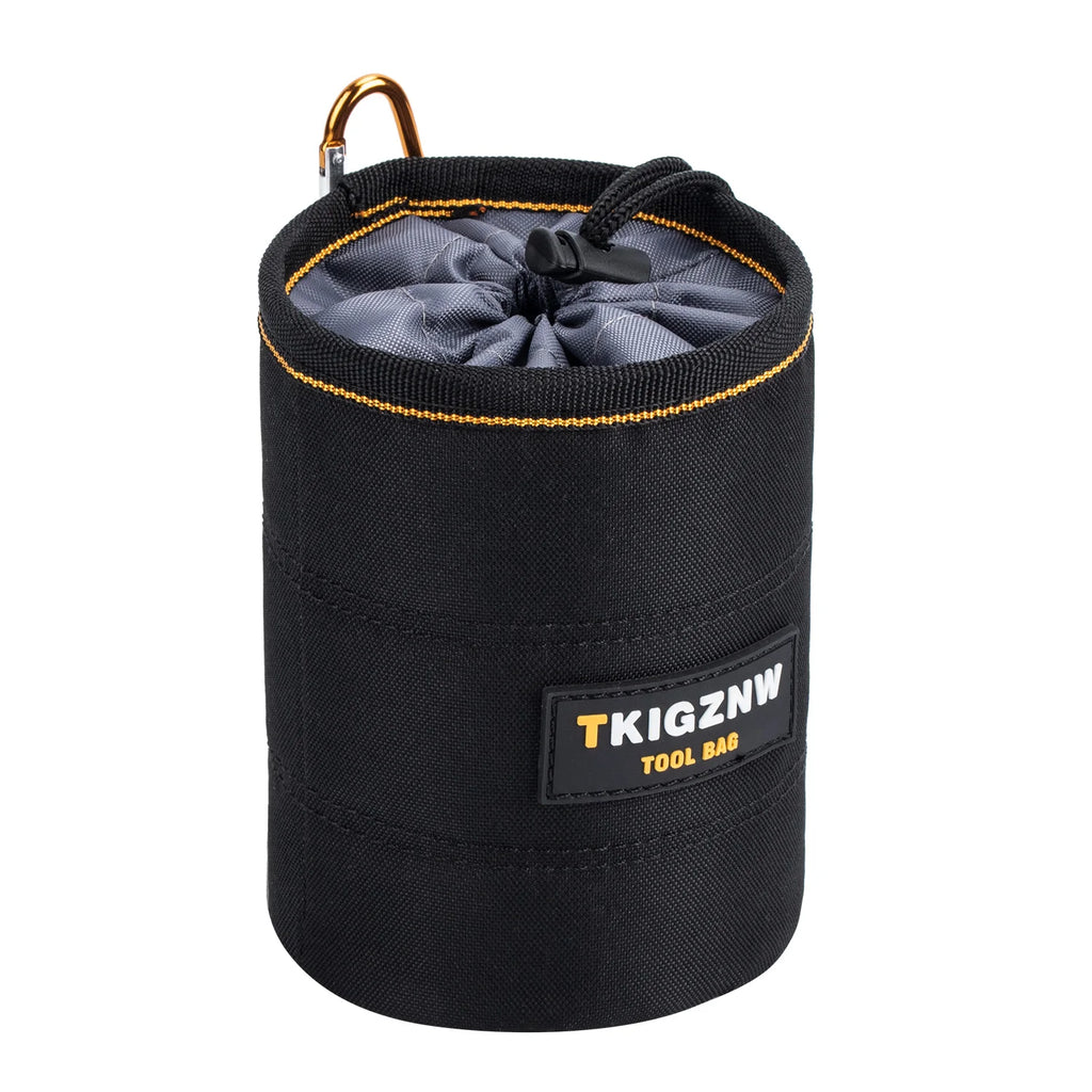 Bolsa de ferramentas para unhas, bolsa de parafusos com clipe de cinto preto — foto 3