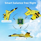 Su35 rc avião fx620 fx820 2.4g comando modelo voador planador avião com luzes led aeronaves brinquedos — foto 4
