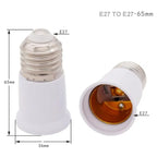 Extensor Adaptador de Casquilho E27 para E27 65 mm - Branco — foto 6